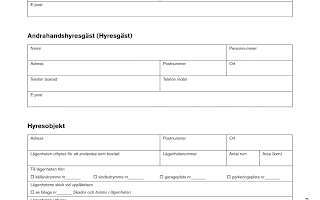 Ladda ner gratis mallar för andrahandskontrakt - Hyresavtal och tips