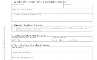 Så här ansöker du om konkurs: Mallar och steg för konkursansökan