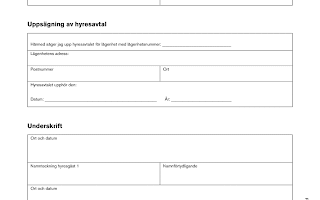 Ladda ner mallar för uppsägning av hyresavtal och hyreskontrakt enkelt!