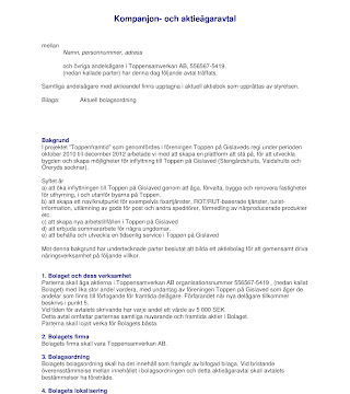 Ladda ner gratis mallar för kompanjonsavtal i aktiebolag – En komplett guide