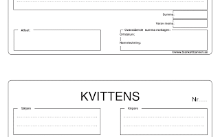 Ladda ner kvittens PDF-mallar: Enkla och användbara alternativ