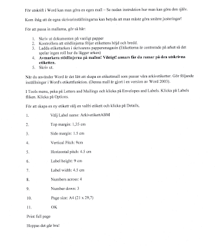 Ladda ner mallar för etiketter: Skapa och skriv ut dina etiketter enkelt