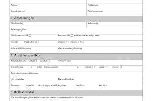 Ladda ner gratis anställningsbevis mall och blankett för arbetsgivare