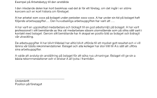 Ladda ner arbetsbetyg exempel: Mallar och tips för anställdas intyg