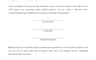Ladda ner gratis mall för testamente enskild egendom – Så gör du rätt!