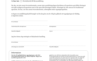 Ladda ner uppsägningsblankett för arbetsbrist – mallar och vägledning