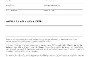 Så här går du ur Svenska kyrkan: Gratis blankett för utträde och info