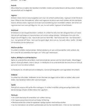 Ladda ner mallar för att skriva en artikel: En komplett guide