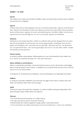 Ladda ner mallar för att skriva en artikel: En komplett guide