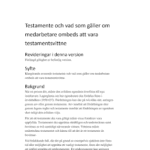 Bevittna testamente: Ladda ner gratis mallar och viktiga tips