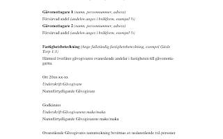 Gratis mallar för gåvobrev av fastighet – Ladda ner blankett och exempel