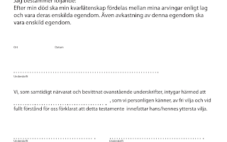 Ladda ner blankett testamente: En guide för korrekt och enkelt testamente