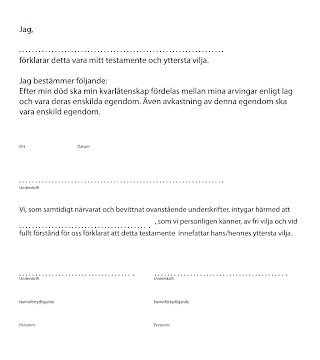 Ladda ner blankett testamente: En guide för korrekt och enkelt testamente