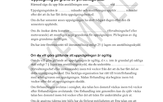 Ladda ner blanketter för uppsägning och mallar för enkel hantering