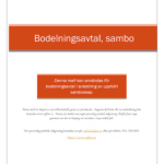 Gratis bodelningsavtal för sambor – Ladda ner mallar och exempel här!