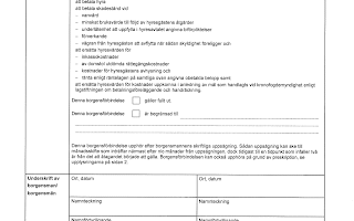 Ladda ner borgensman blankett för hyresrätt – allt om borgenär hyresrätt