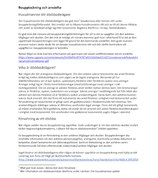 Guide till bouppteckning: Ladda ner gratis mallar och tips för arvskifte